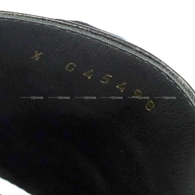 [Pre-loved] 2024 CHANEL sandals Coco mark Camelia Platform Mules Noir (Black) Lambskin #37.5c Champagne Gold HW G45498[LIKE NEW][Authentic]