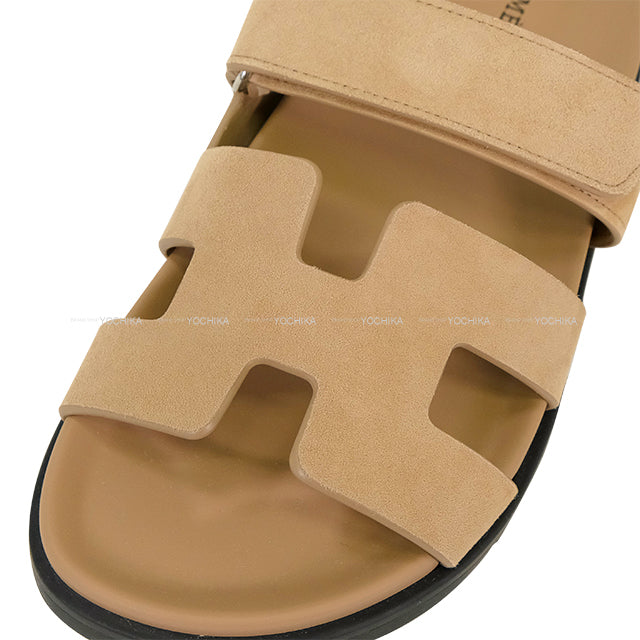 HERMES sandals Cypre Beige Sable Chevre Veroa #38[BRAND NEW][Authentic]