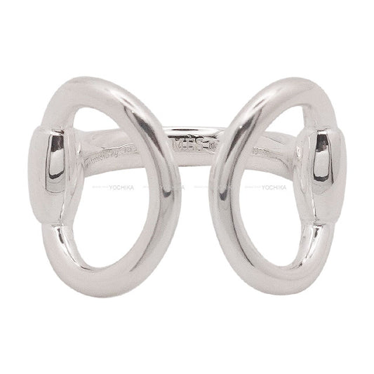 HERMES ring Nausicaa Silver Silver925 (SV925 Ag925) #49[EXCELLENT][Authentic]