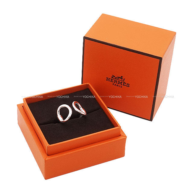 HERMES ring Nausicaa Silver Silver925 (SV925 Ag925) #49[EXCELLENT][Authentic]