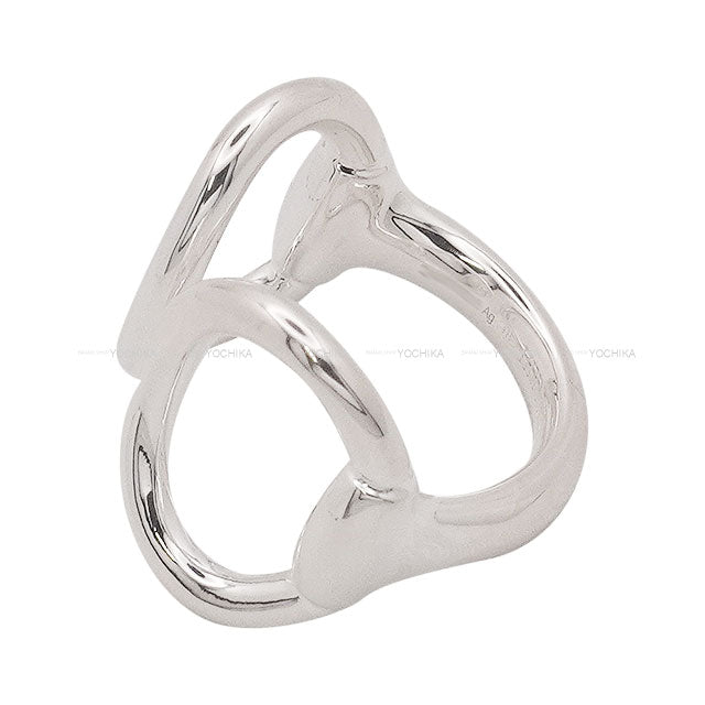 HERMES ring Nausicaa Silver Silver925 (SV925 Ag925) #49[EXCELLENT][Authentic]