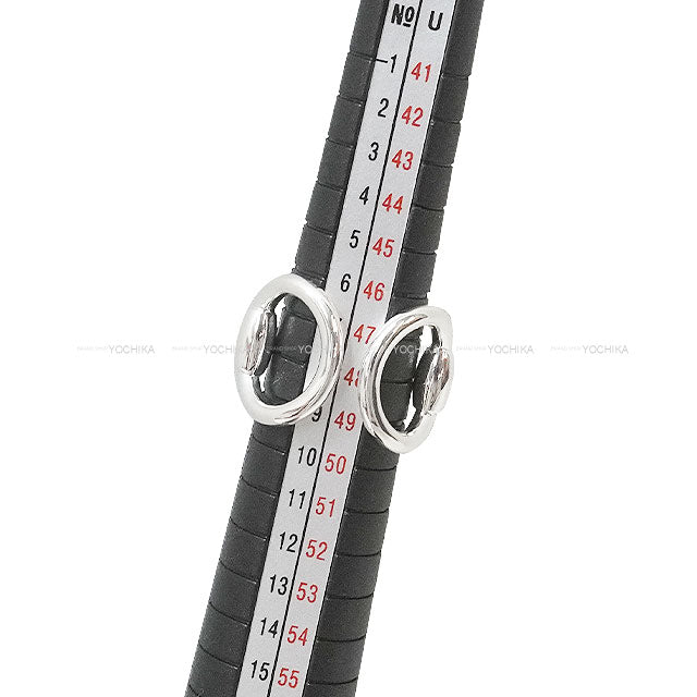 HERMES ring Nausicaa Silver Silver925 (SV925 Ag925) #49[EXCELLENT][Authentic]