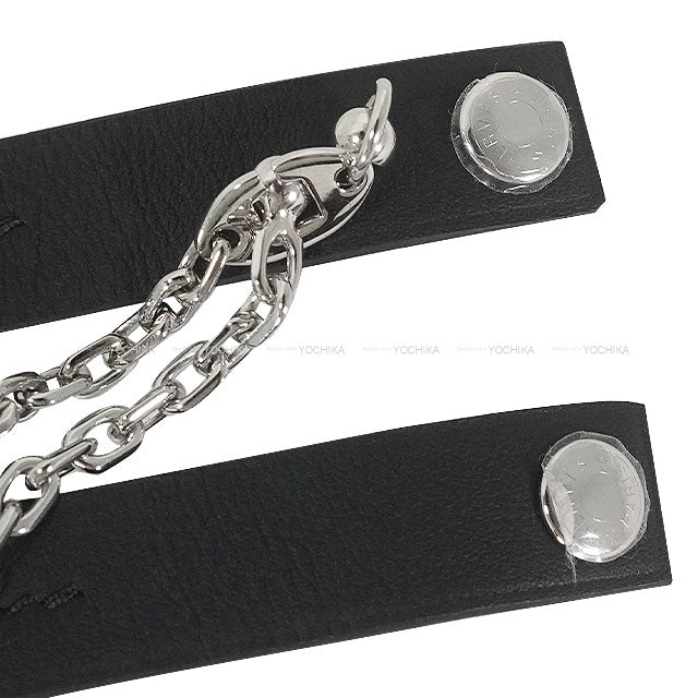 HERMES glove Glove Holder Koala Chain Noir (Black) Veau Swift Silver HW[EXCELLENT][Authentic]