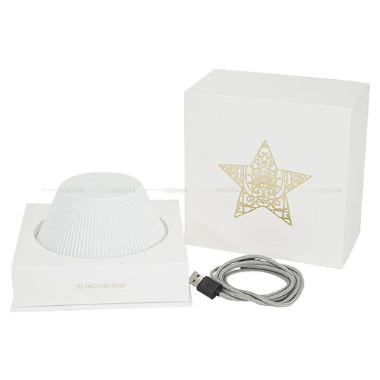 Dior lighting LED Mini Lamp Pleated Bagatelle Star-shaped USB Blanc (White) Porcelain HYC03CLM0U[EXCELLENT][Authentic]