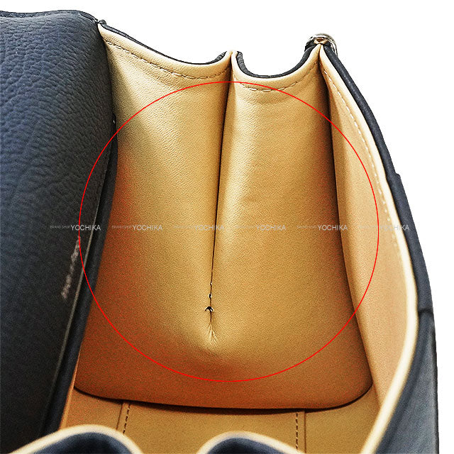 2024 AW Limited Delvaux Handbag Brillon mini Japan Limited Bicolor Pine/Night Sky Derby grain calf-leather Silver HW[EXCELLENT][Authentic]