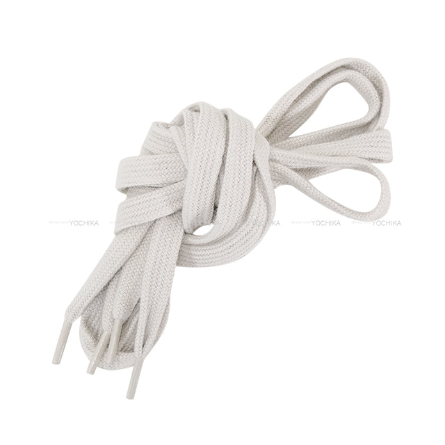 Miu Miu sneakers Plume Bleached Two-Tone Cord Shoes with Shoelaces Blanc (White)/Brown Nappa Leather #38 5E114E[BRAND NEW][Authentic]