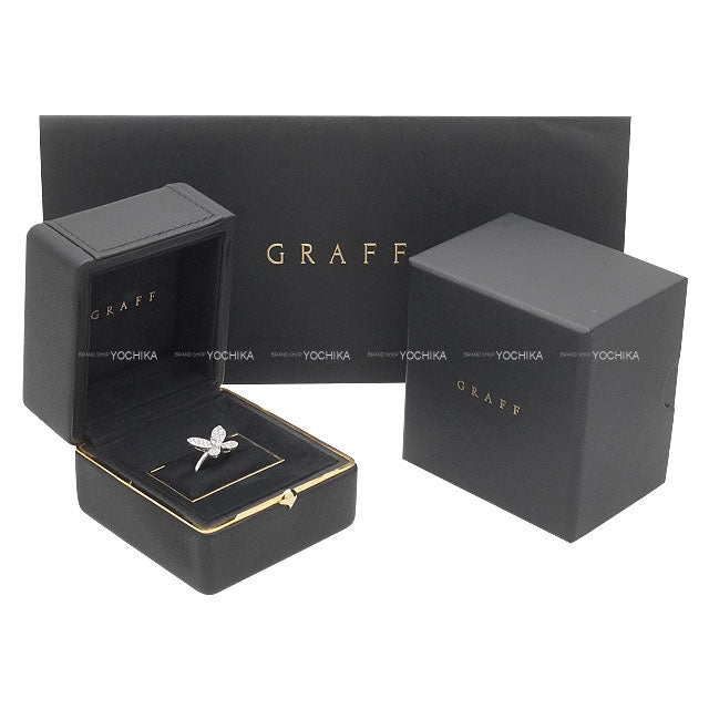 [Pre-loved] GRAFF ring Pave Butterfly Diamond Mini K18WG/Diamond #50 GR77354[LIKE NEW][Authentic]