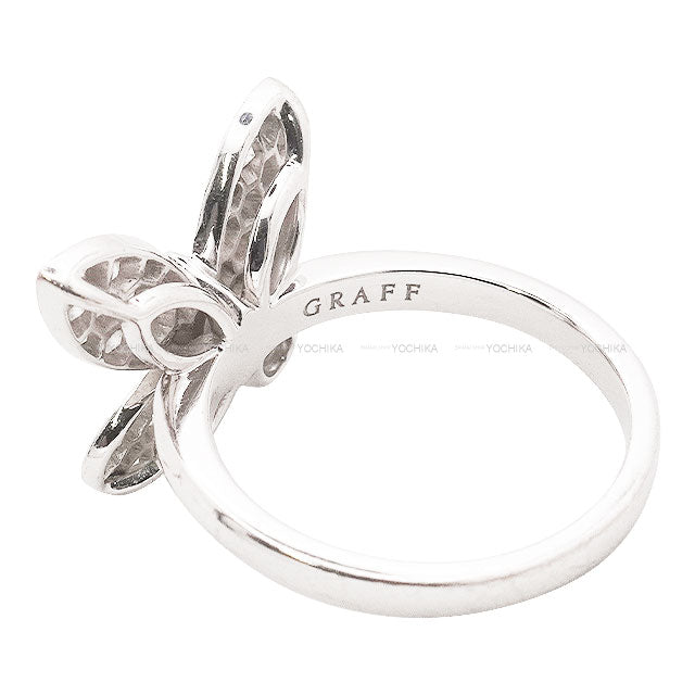 [Pre-loved] GRAFF ring Pave Butterfly Diamond Mini K18WG/Diamond #50 GR77354[LIKE NEW][Authentic]