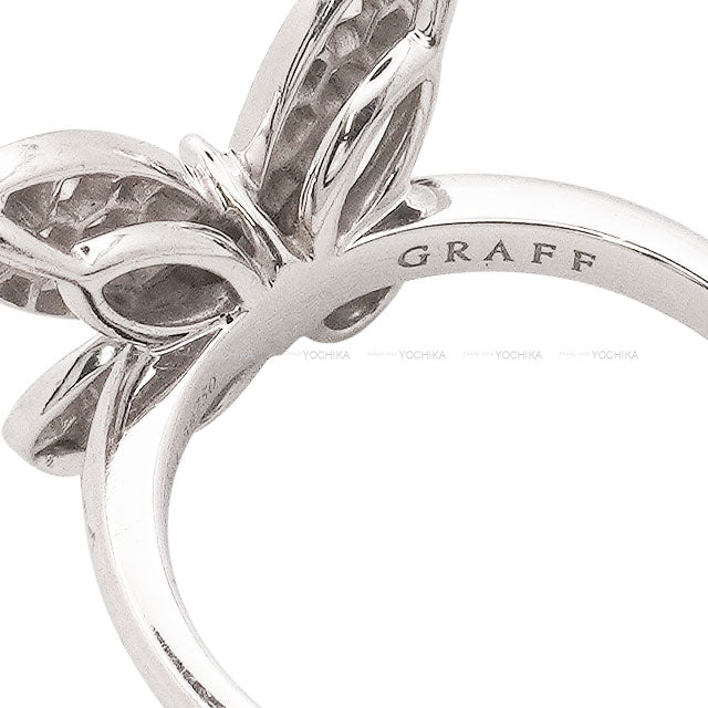 [Pre-loved] GRAFF ring Pave Butterfly Diamond Mini K18WG/Diamond #50 GR77354[LIKE NEW][Authentic]