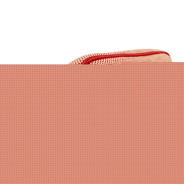 HERMES Pouch Bolide Pouch Crazy H Mini Orange/Framboise Toile H Silver HW[EXCELLENT][Authentic]