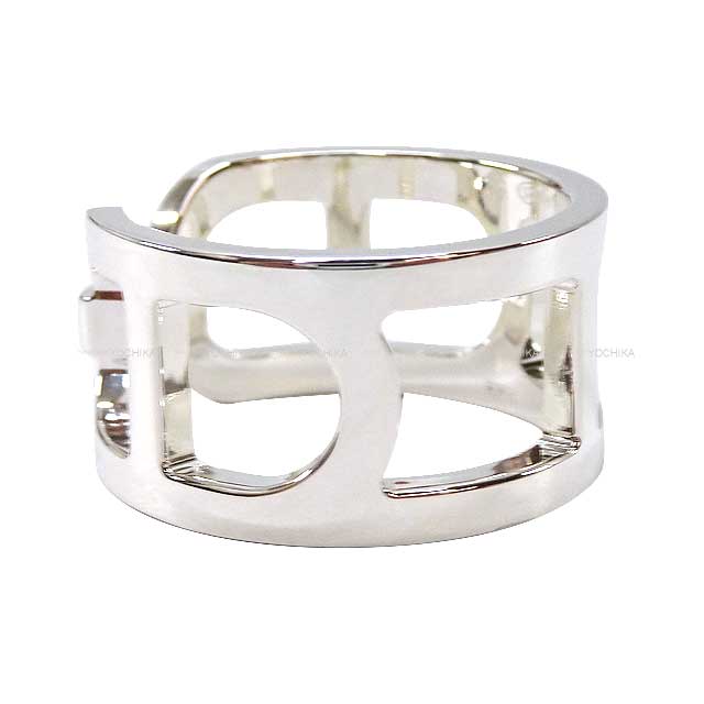 HERMES ring Ever Chaine D'ancre MM Silver Silver925 (SV925 Ag925) #58 Silver HW[EXCELLENT][Authentic]