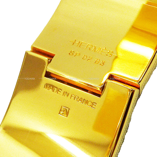 HERMES bracelet Clic-Clac H PM Noir (Black) Enamel Lacquer/Enamel Gold Plated Gold HW[EXCELLENT][Authentic]