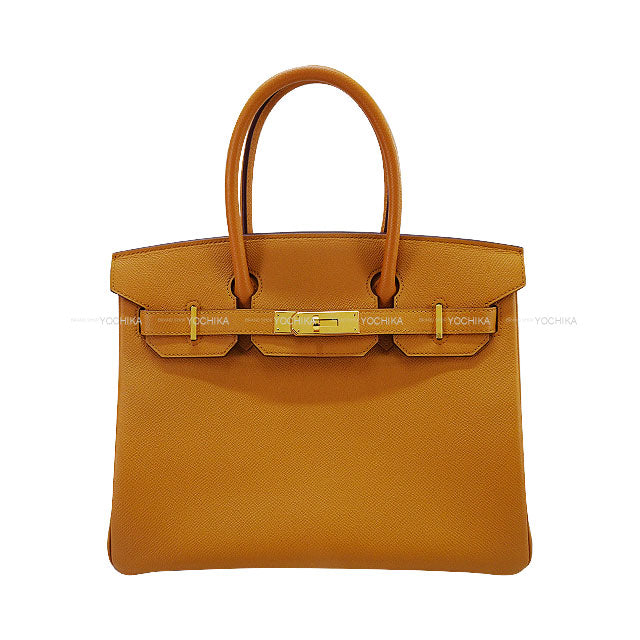 [Pre-loved] HERMES Handbag Birkin30 Caramel Veau Epsom Gold HW Stamp T[LIKE NEW][Authentic]