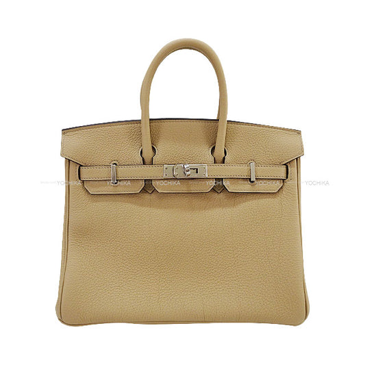 HERMES Handbag Birkin25 Trench Veau Togo Silver HW Stamp K[BRAND NEW][Authentic]