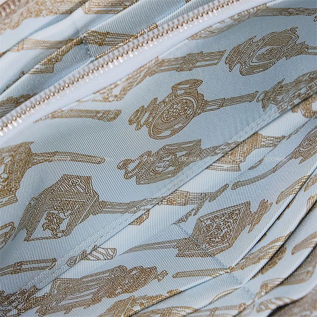 HERMES long wallet Azap Silk'in Long Melveilleuse Lantern Etoupe/Blue brume Evercolor/Veau Barenia/Silk Silver HW Stamp K[BRAND NEW][Authentic]