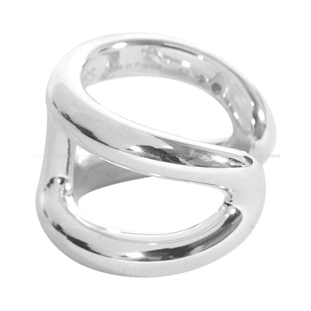 HERMES ring Osmose GM Silver Silver925 (SV925 Ag925) #51[EXCELLENT][Authentic]
