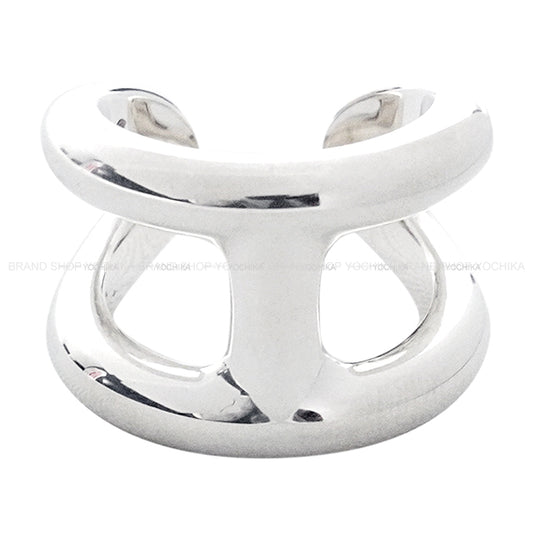 HERMES ring Osmose GM Silver Silver925 (SV925 Ag925) #51[EXCELLENT][Authentic]