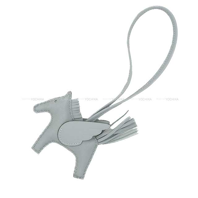 HERMES bag charm Rodeo Pegasus PM Gris Pantin Agneau Milo/Veau Swift Stamp K[BRAND NEW][Authentic]