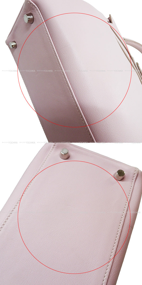 [Pre-loved] HERMES Shoulder bag Kelly28 Retourne Strap is missing Rose Dragee Veau Swift Silver HW Stamp □L[USED SA][Authentic]