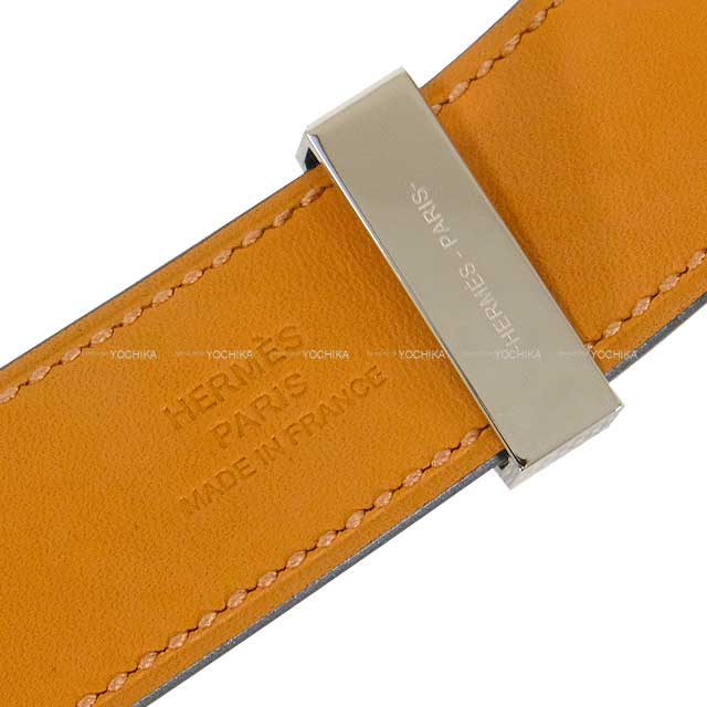 [Pre-loved] HERMES bracelet Bracelet COLLIER DE CHIEN24 #T3 Noir (Black) Veau Madame Silver HW Stamp B[LIKE NEW][Authentic]