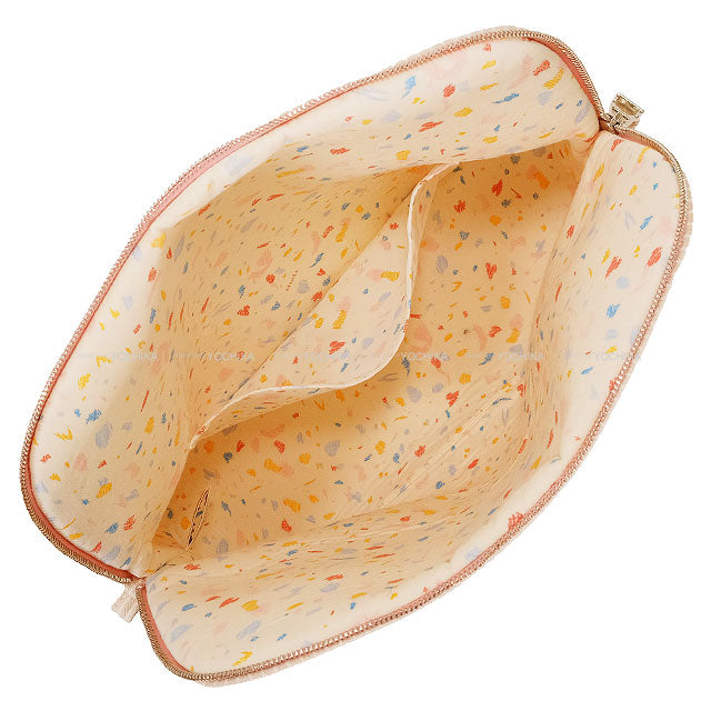 HERMES Pouch Bolide Pouch 31 GM Baby Line passe passe Koala BLEUET Stripe Cotton Silver HW[BRAND NEW][Authentic]