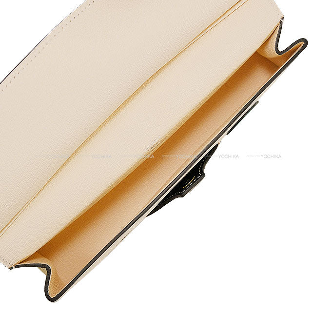 HERMES Glasses case Eyeglass Case In The Loop Wink Nata/Black/KevlarChoco/Mint/Bleu Brume Chevre Mysore Silver HW Stamp U[EXCELLENT][Authentic]