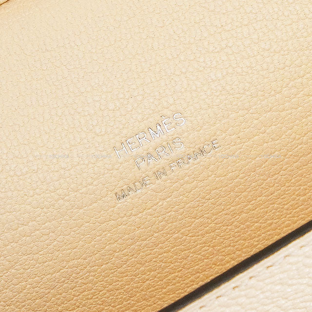 HERMES Glasses case Eyeglass Case In The Loop Wink Nata/Black/KevlarChoco/Mint/Bleu Brume Chevre Mysore Silver HW Stamp U[EXCELLENT][Authentic]