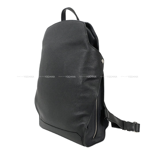 [Pre-loved] HERMES Backpack/daypack/Ruck sack Cityback 27 Backpack Noir (Black)/Blue Indigo Veau Epsom Silver HW Stamp A[USED SA][Authentic]