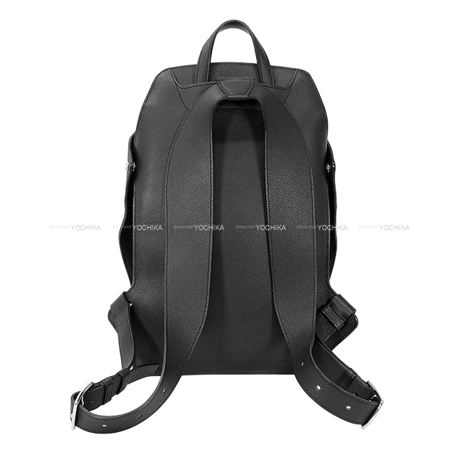 [Pre-loved] HERMES Backpack/daypack/Ruck sack Cityback 27 Backpack Noir (Black)/Blue Indigo Veau Epsom Silver HW Stamp A[USED SA][Authentic]