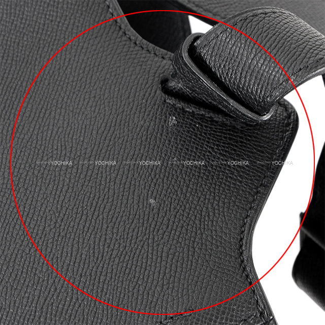 [Pre-loved] HERMES Backpack/daypack/Ruck sack Cityback 27 Backpack Noir (Black)/Blue Indigo Veau Epsom Silver HW Stamp A[USED SA][Authentic]