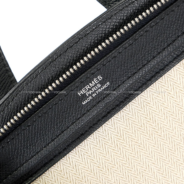 [Pre-loved] HERMES Backpack/daypack/Ruck sack Cityback 27 Backpack Noir (Black)/Blue Indigo Veau Epsom Silver HW Stamp A[USED SA][Authentic]