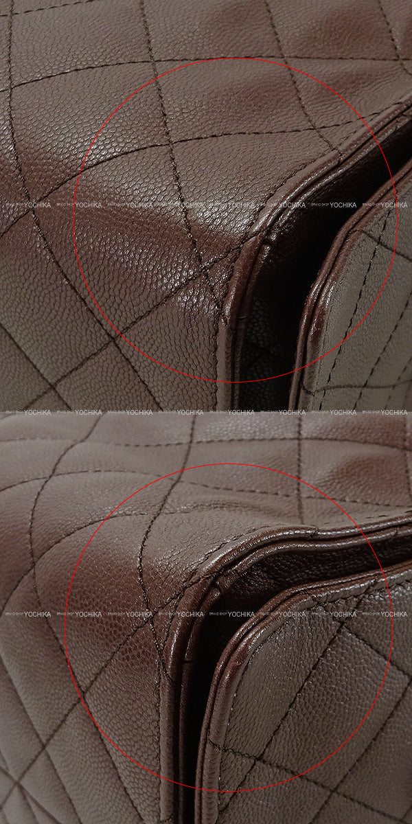 [Pre-loved] 2025-2026AW CHANEL Shoulder bag CHANEL25 Matelasse Large Burgundy Graind Calf(Caviarskin) Antique Gold HW AS5553[LIKE NEW][Authentic]