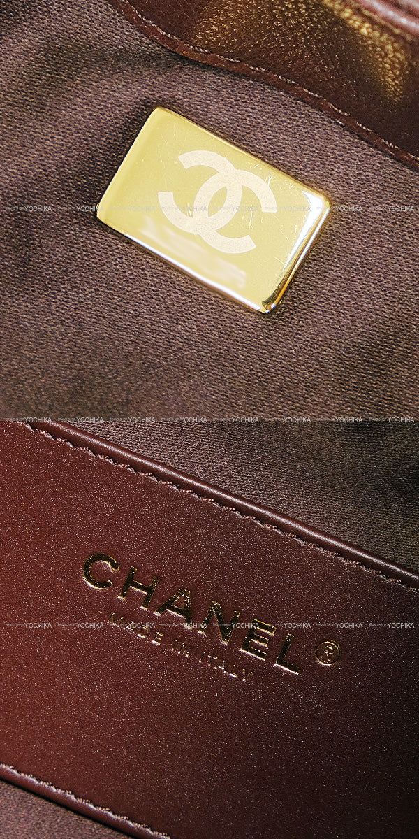 [Pre-loved] 2025-2026AW CHANEL Shoulder bag CHANEL25 Matelasse Large Burgundy Graind Calf(Caviarskin) Antique Gold HW AS5553[LIKE NEW][Authentic]