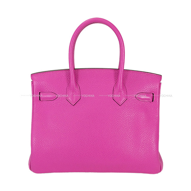 [Pre-loved] HERMES Handbag Birkin30 Magnolia Taurillon Clemence Silver HW Stamp C[USED SA][Authentic]