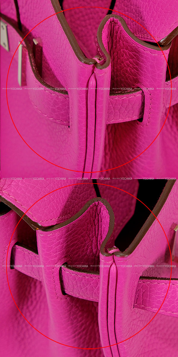 [Pre-loved] HERMES Handbag Birkin30 Magnolia Taurillon Clemence Silver HW Stamp C[USED SA][Authentic]