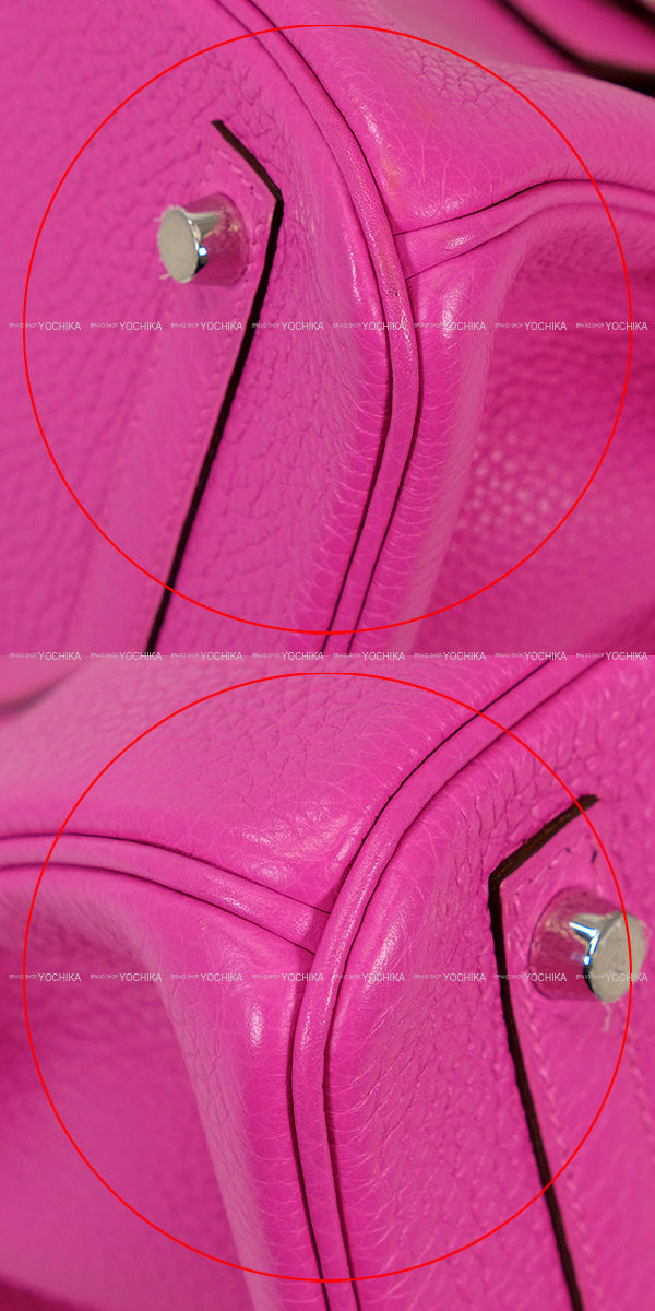 [Pre-loved] HERMES Handbag Birkin30 Magnolia Taurillon Clemence Silver HW Stamp C[USED SA][Authentic]