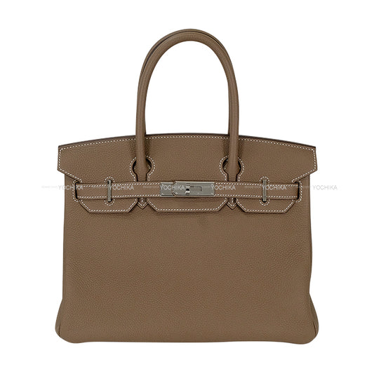[Pre-loved] HERMES Handbag Birkin30 Etoupe Veau Togo Silver HW Stamp Y[LIKE NEW][Authentic]