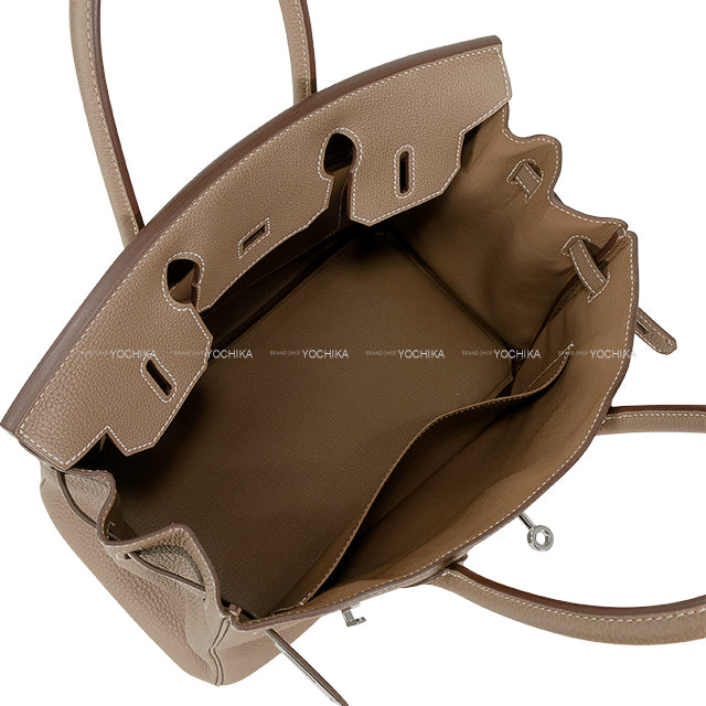 [Pre-loved] HERMES Handbag Birkin30 Etoupe Veau Togo Silver HW Stamp Y[LIKE NEW][Authentic]