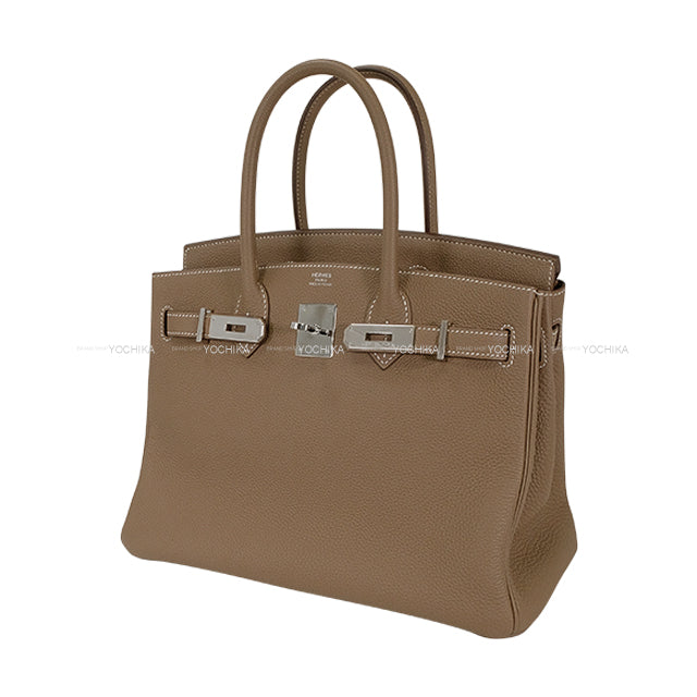 [Pre-loved] HERMES Handbag Birkin30 Etoupe Veau Togo Silver HW Stamp Y[LIKE NEW][Authentic]