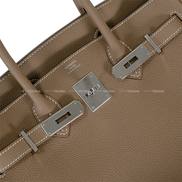 [Pre-loved] HERMES Handbag Birkin30 Etoupe Veau Togo Silver HW Stamp Y[LIKE NEW][Authentic]