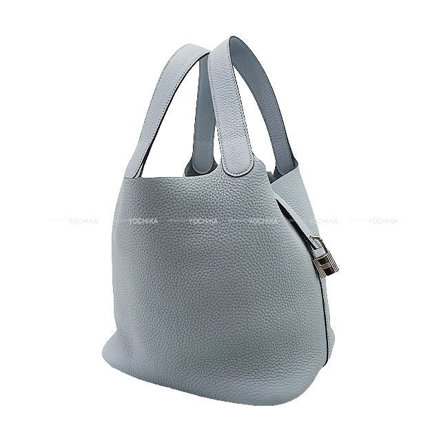 HERMES Handbag Picotin Lock 22 MM Gris Pantin Taurillon Clemence Silver HW Stamp K[BRAND NEW][Authentic]