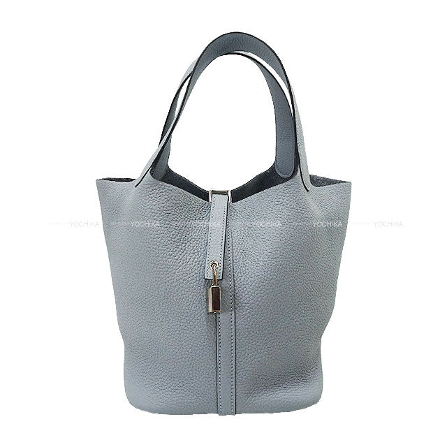 HERMES Handbag Picotin Lock 22 MM Gris Pantin Taurillon Clemence Silver HW Stamp K[BRAND NEW][Authentic]