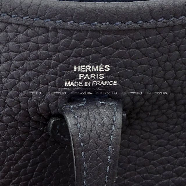 HERMES Shoulder bag Evelyne 16 TPM Amazon Caban/Rose Shocking/Blue Indigo Taurillon Clemence Silver HW Stamp W[ALMOST NEW][Authentic]