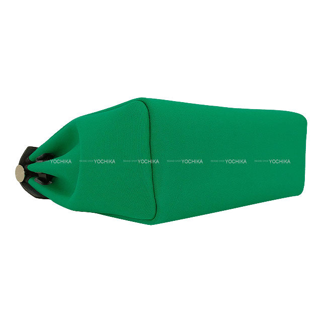 HERMES Shoulder bag HerBag Zip 31 PM Retourne Menthe (Mint)/Blue Indigo Toile officier/Vache Hunter Silver HW Stamp W[EXCELLENT][Authentic]