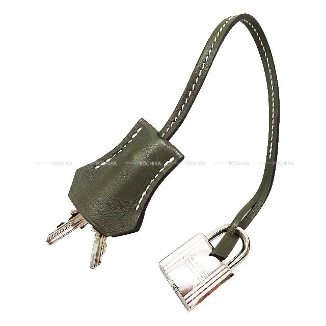 [Pre-loved] HERMES Handbag Bolide Relax 35 Vert gris Veau Sikkim Silver HW Stamp □R[USED SA][Authentic]