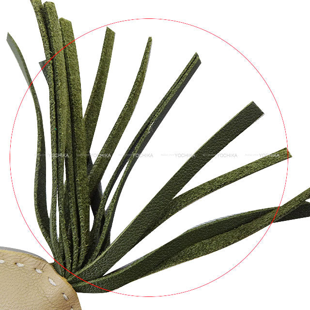 HERMES bag charm Rodeo PM Trench/Canopee/Curry Agneau Milo Stamp A[EXCELLENT][Authentic]