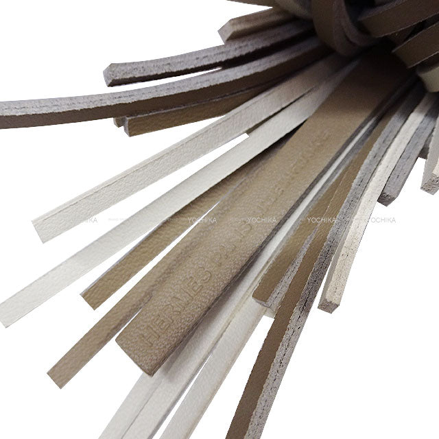 HERMES bag charm Chouette Owl Beige Marfa/Craie/Noir (Black)//Nata/White Agneau Milo/Veau Epsom Stamp K[BRAND NEW][Authentic]