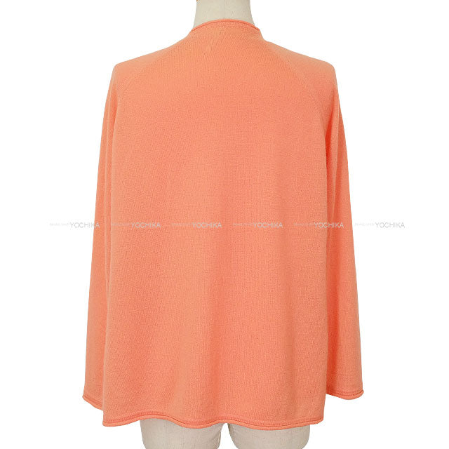 [Pre-loved] HERMES Cardigan Knit Twillaine ENSEMBLE RENCONTRE DE OCEAN Margiela Era Salmon Pink Silk100%/Cashmere100% #S[LIKE NEW][Authentic]