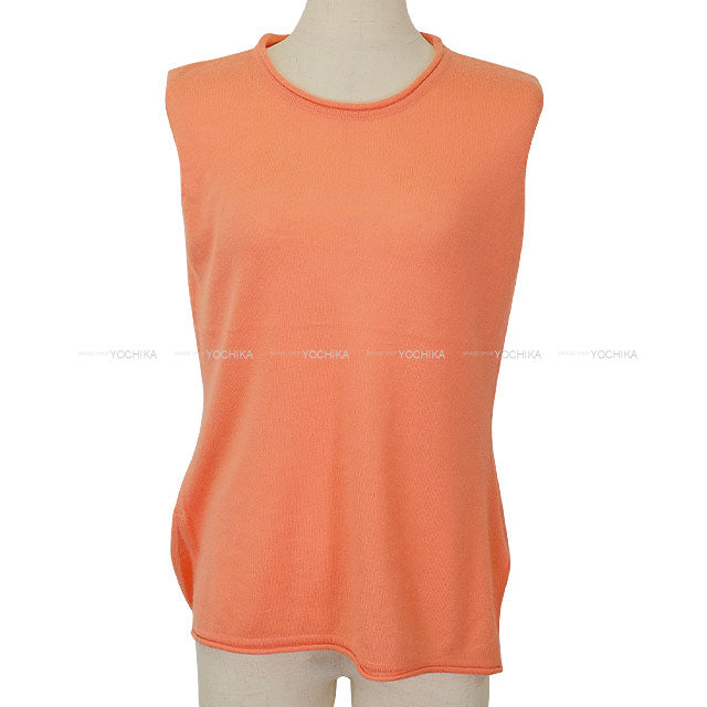 [Pre-loved] HERMES Cardigan Knit Twillaine ENSEMBLE RENCONTRE DE OCEAN Margiela Era Salmon Pink Silk100%/Cashmere100% #S[LIKE NEW][Authentic]