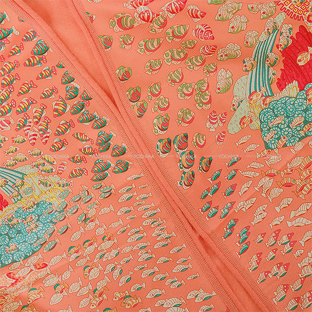 [Pre-loved] HERMES Cardigan Knit Twillaine ENSEMBLE RENCONTRE DE OCEAN Margiela Era Salmon Pink Silk100%/Cashmere100% #S[LIKE NEW][Authentic]